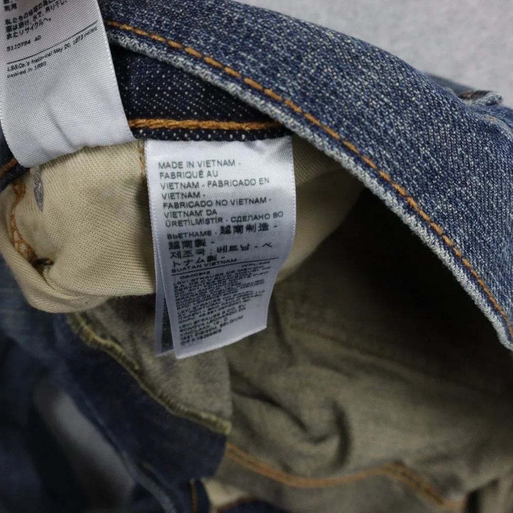 Levi's 559 Jeans Mens 46x27 Relaxed Straight Fit 5-Pocket Cotton Denim Blue‎
